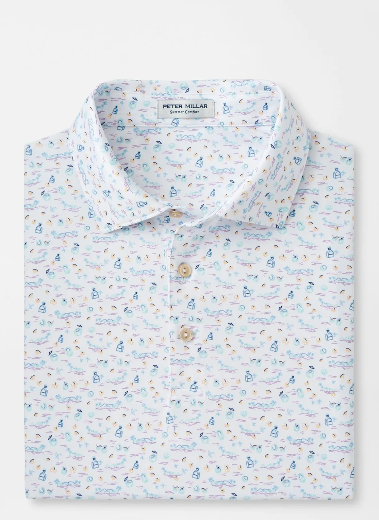 5 O'Clock In Fiji Performance Jersey Polo
