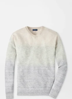 Camden High V Striped Sweater