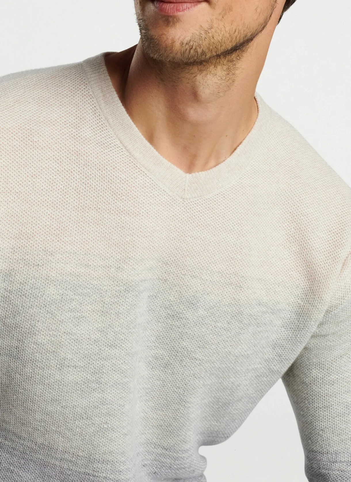Camden High V Striped Sweater
