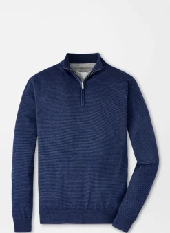 Canton Stripe Quarter-Zip Sweater