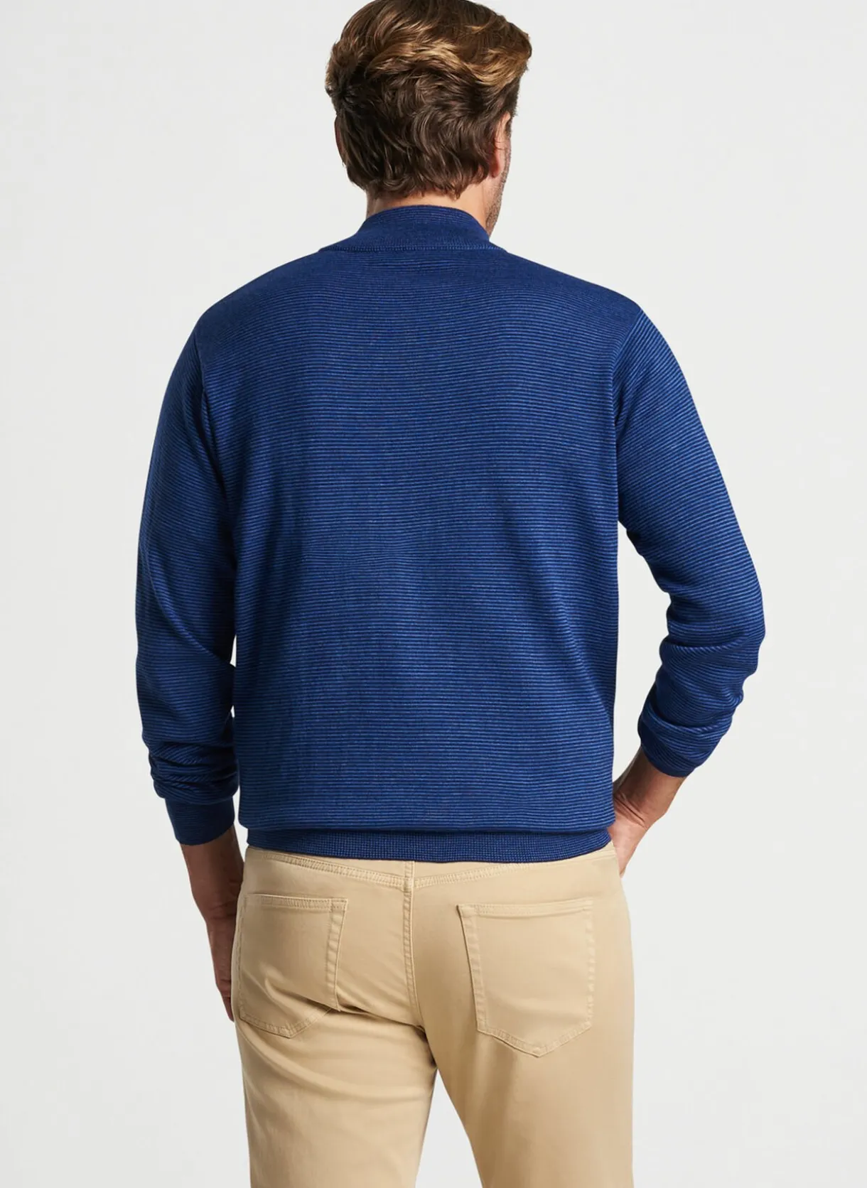 Canton Stripe Quarter-Zip Sweater