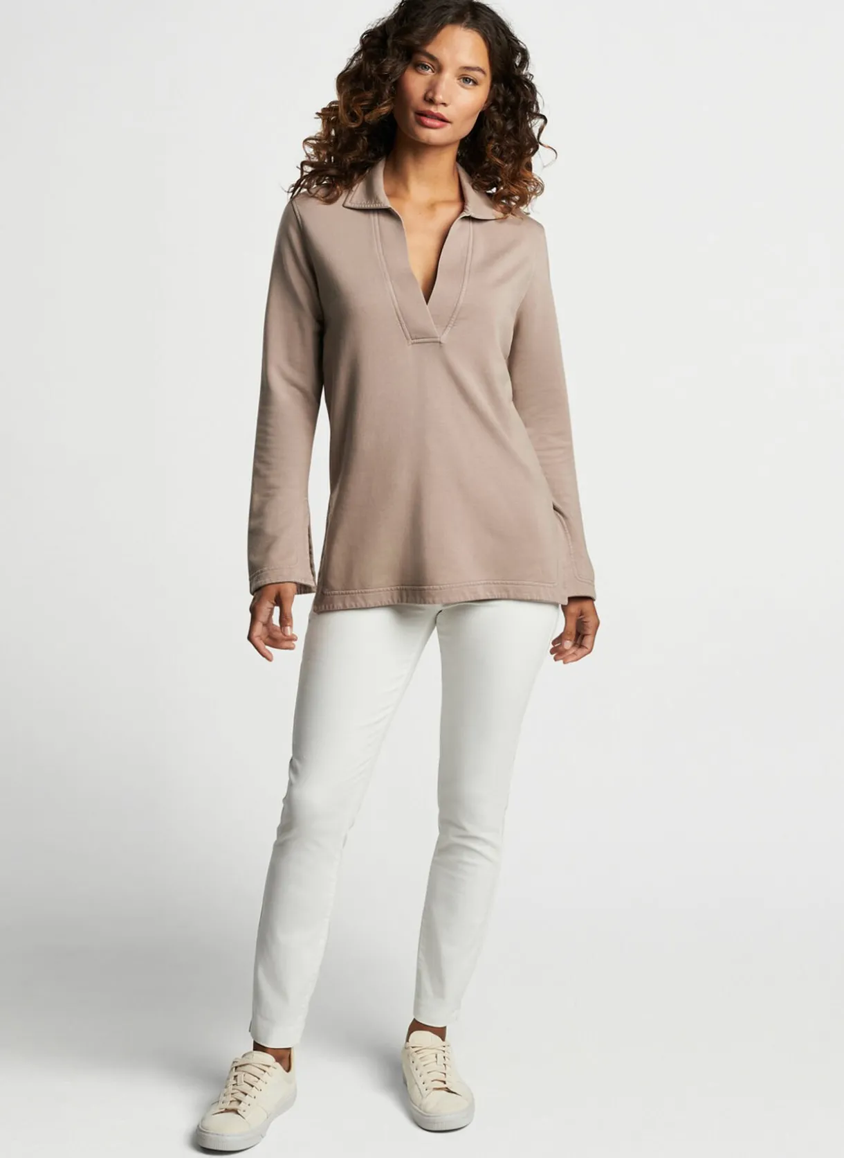 Carla Deep V Lava Tunic