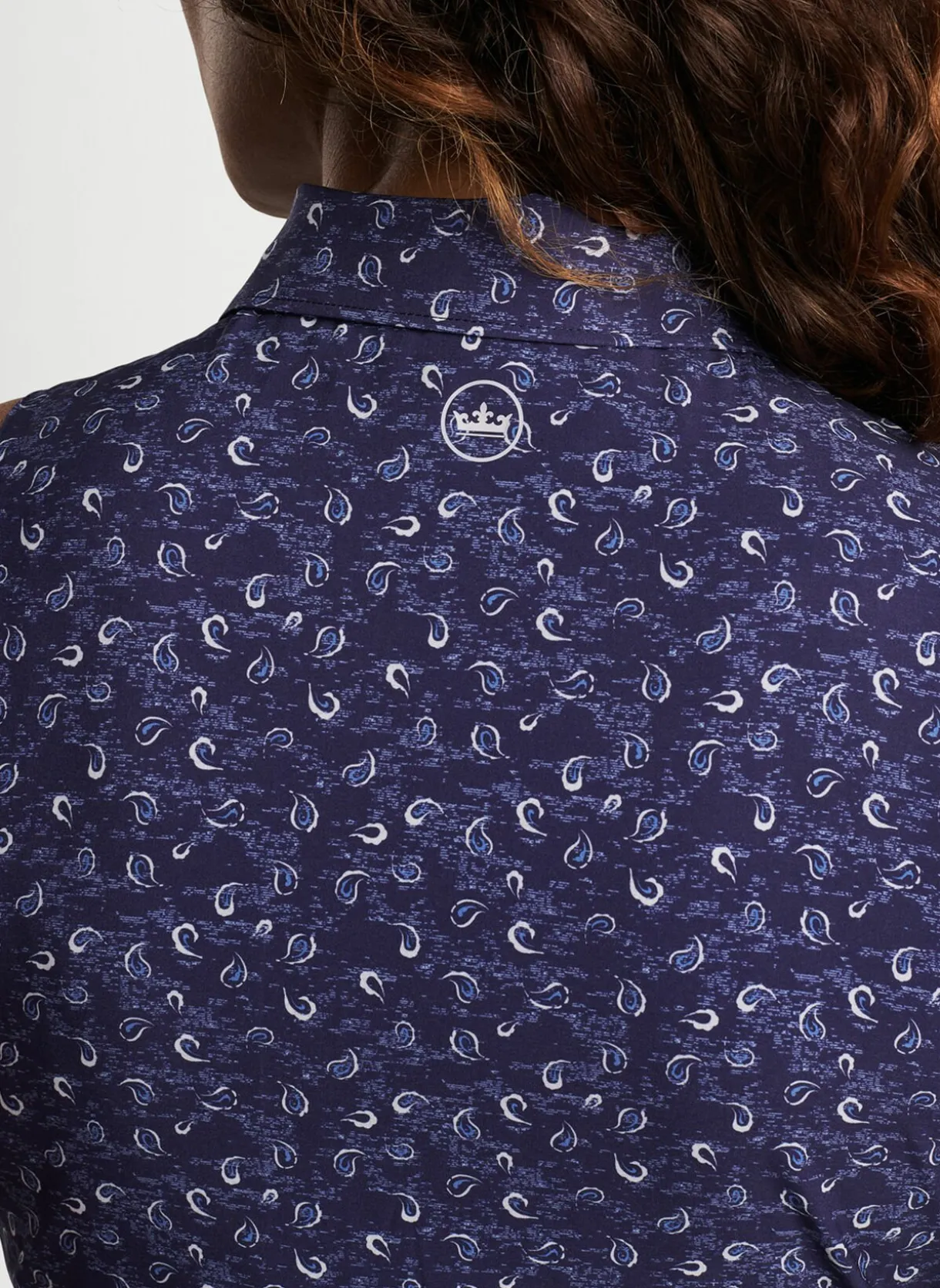 Carner Tossed Paisley Sleeveless Sport Dress