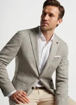 Carova Jersey Houndstooth Soft Jacket