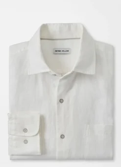 Coastal Garment Dyed Linen Sport Shirt
