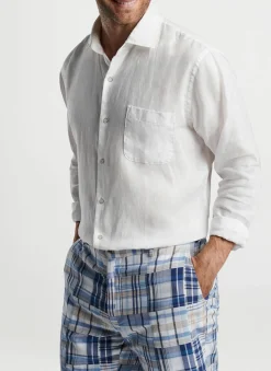 Coastal Garment Dyed Linen Sport Shirt