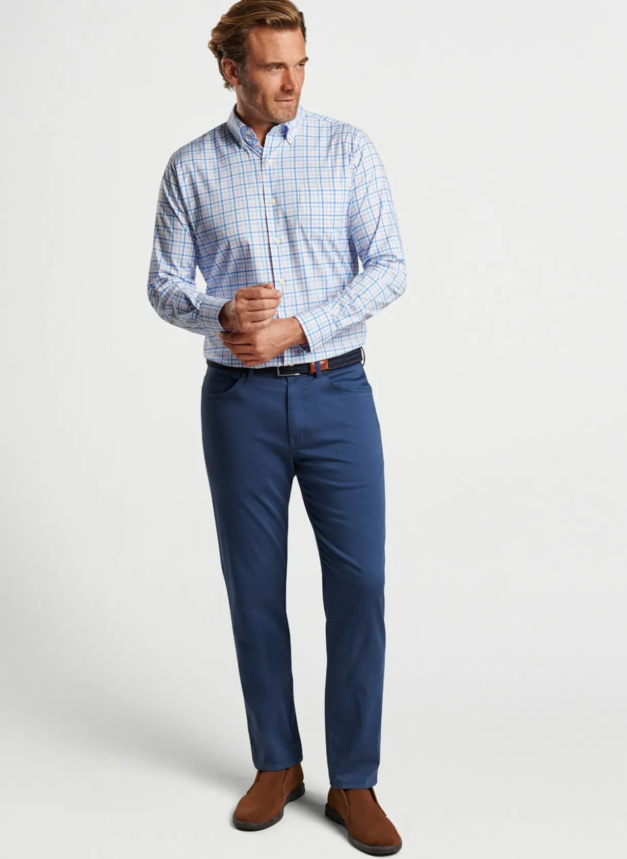 Cutler Cotton-Stretch Sport Shirt