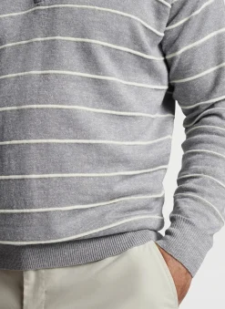 Eastham Striped Quarter-Zip Sweater