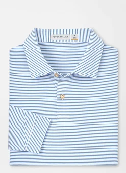 Featherweight Performance Long Sleeve Stripe Polo