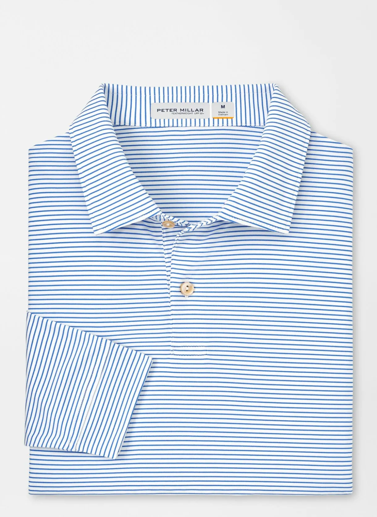 Featherweight Performance Long Sleeve Stripe Polo