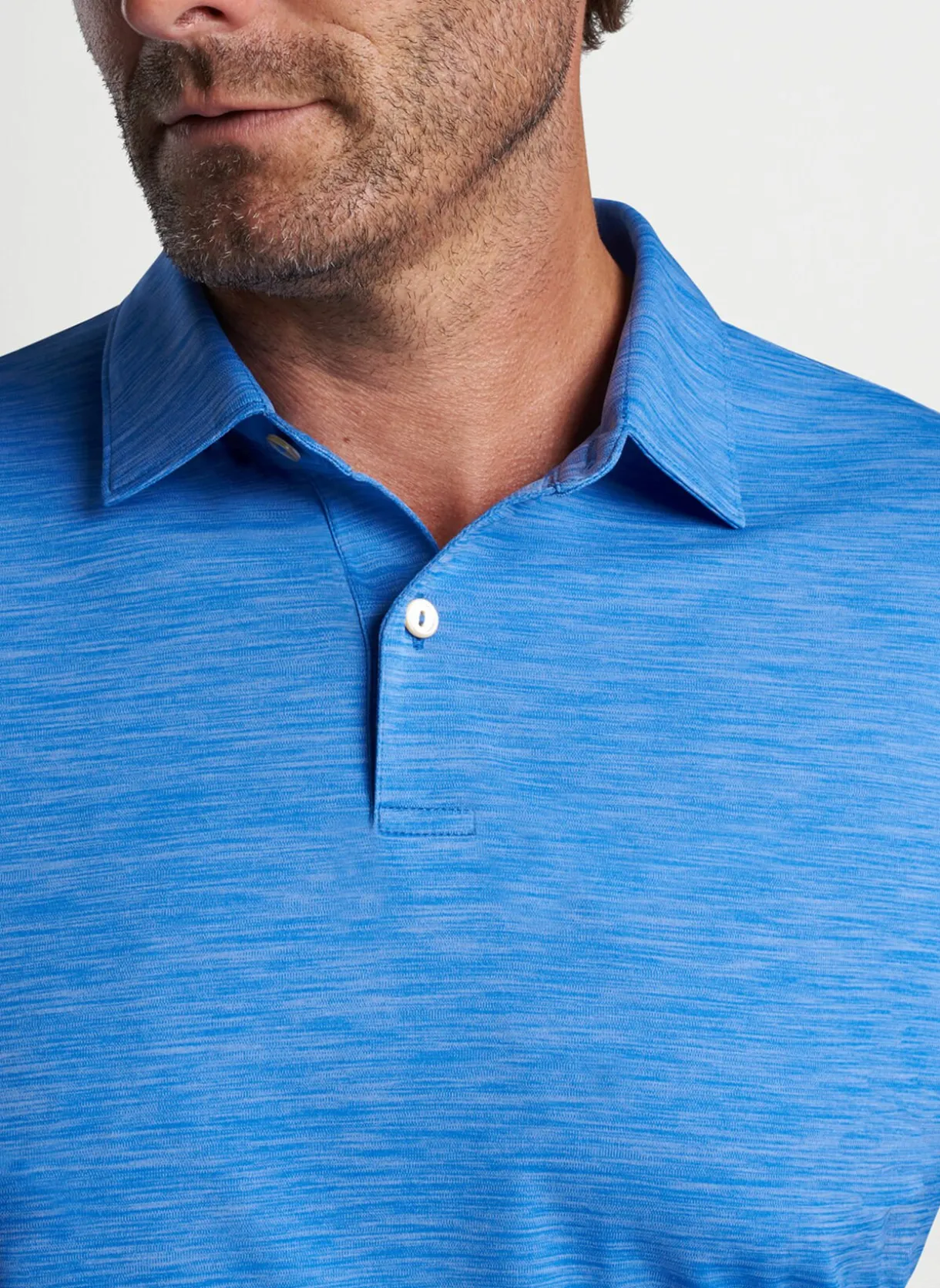 Featherweight Performance Long Sleeve Melange Polo