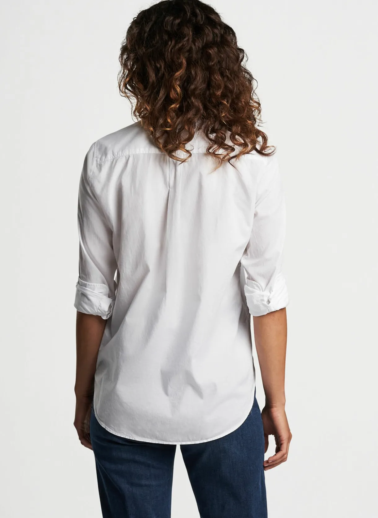 Garment Dyed Button Up Blouse