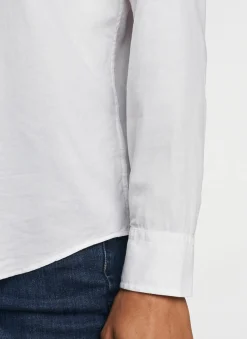 Garment Dyed Button Up Blouse