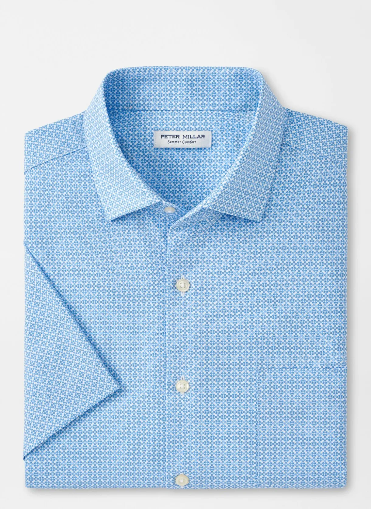 Geo Petals Performance Poplin Sport Shirt