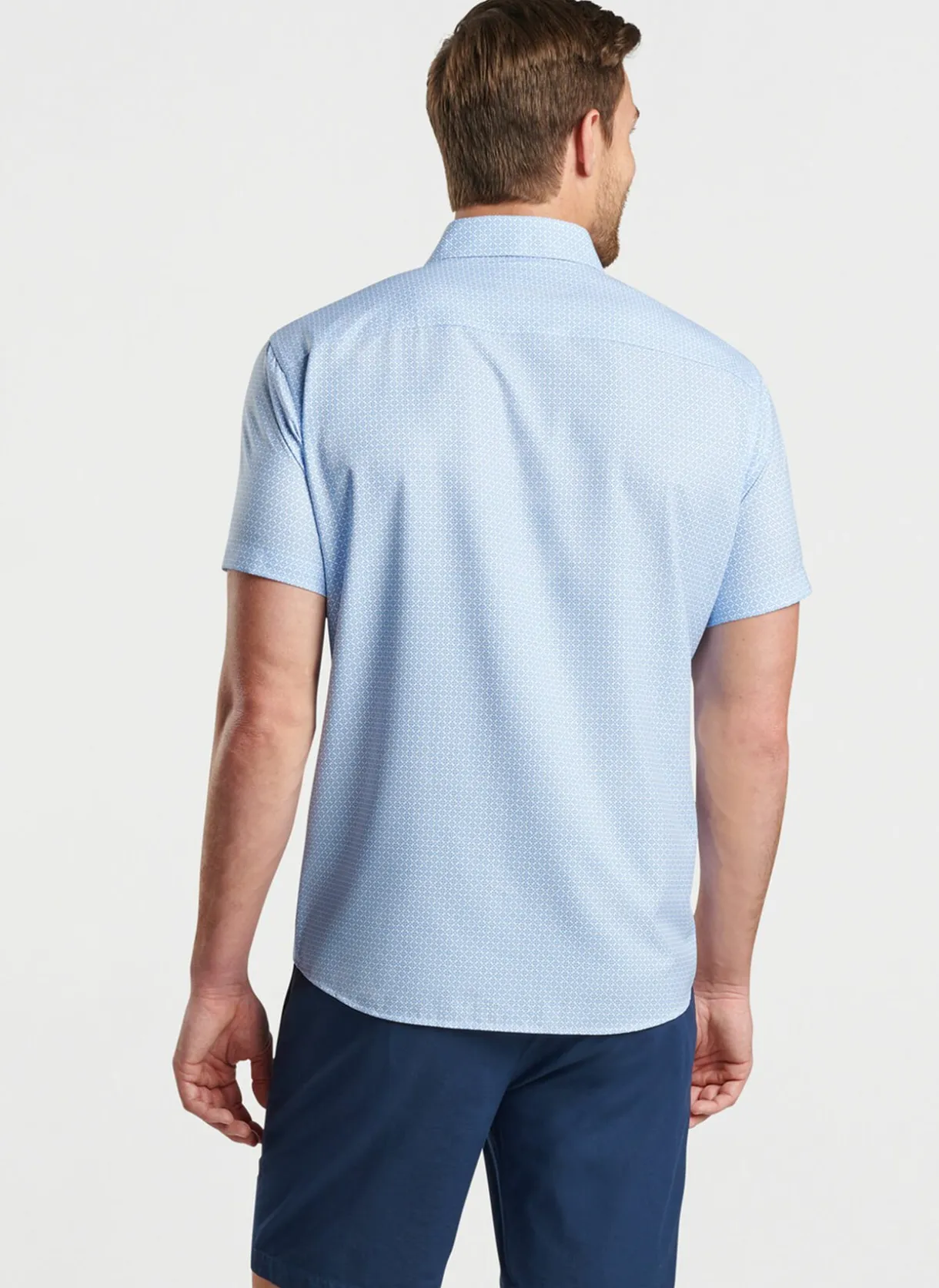 Geo Petals Performance Poplin Sport Shirt