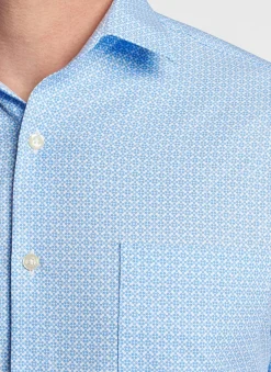 Geo Petals Performance Poplin Sport Shirt