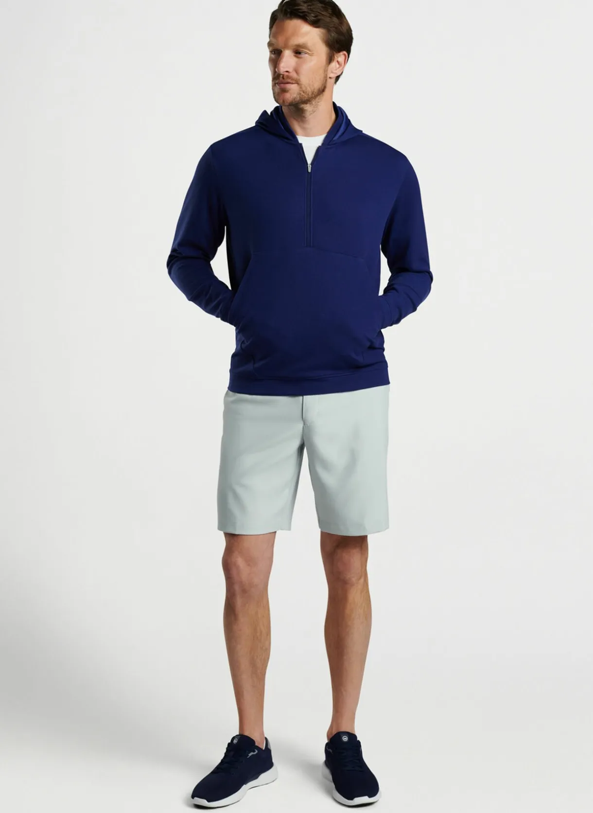 Grid Performance Half-Zip Hoodie