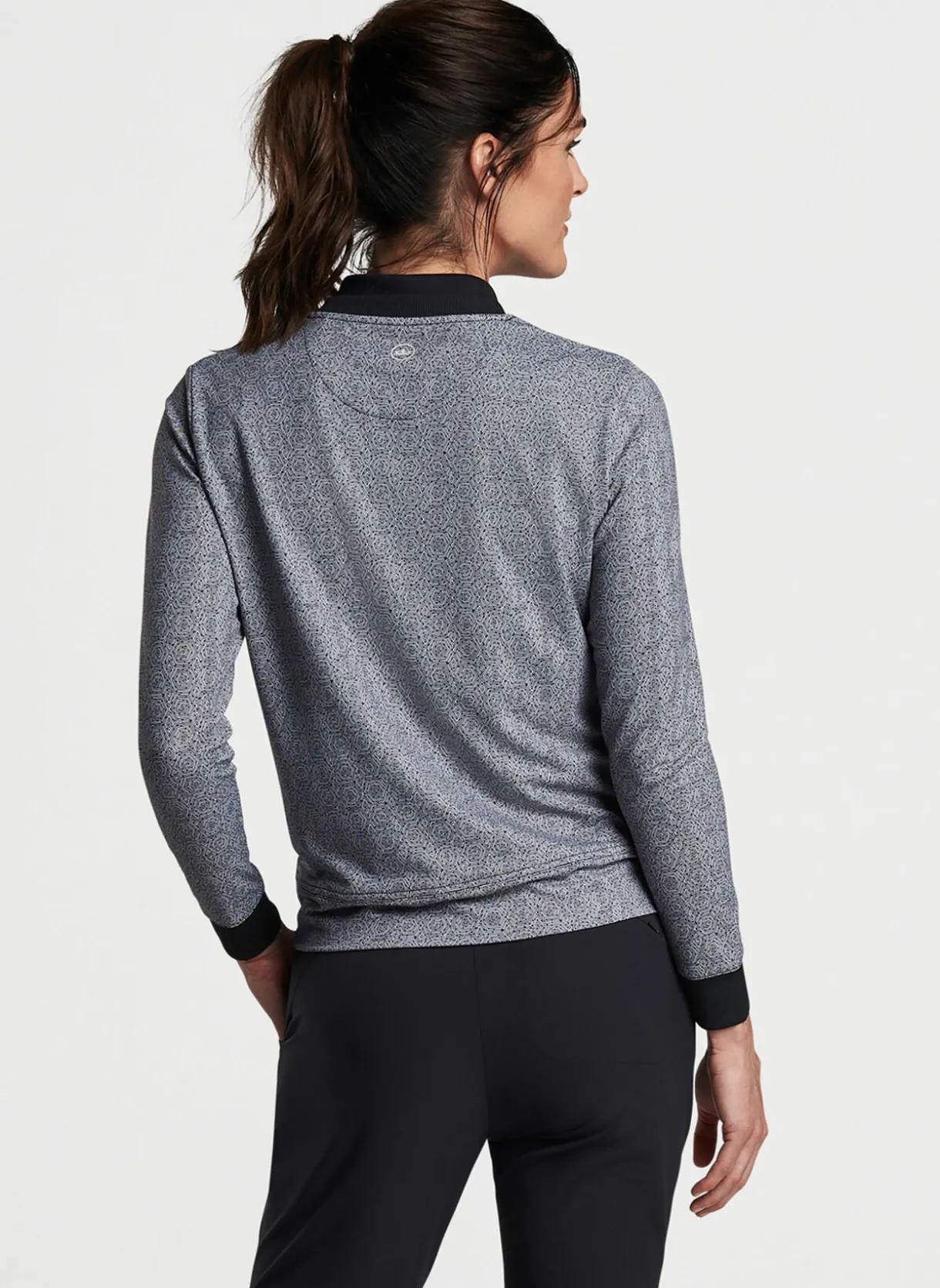 Hexagons Print Birdie Sport Sweatshirt