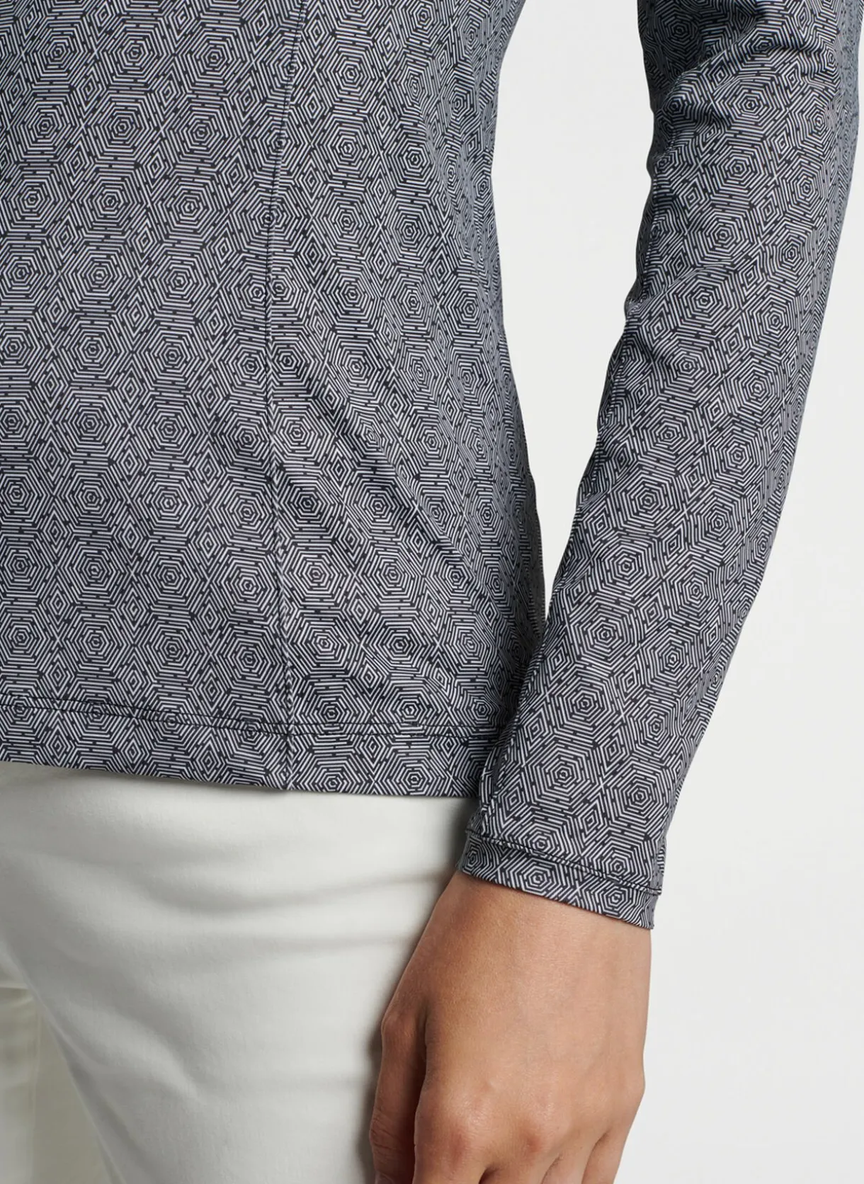 Hexagons Print Sun Shirt