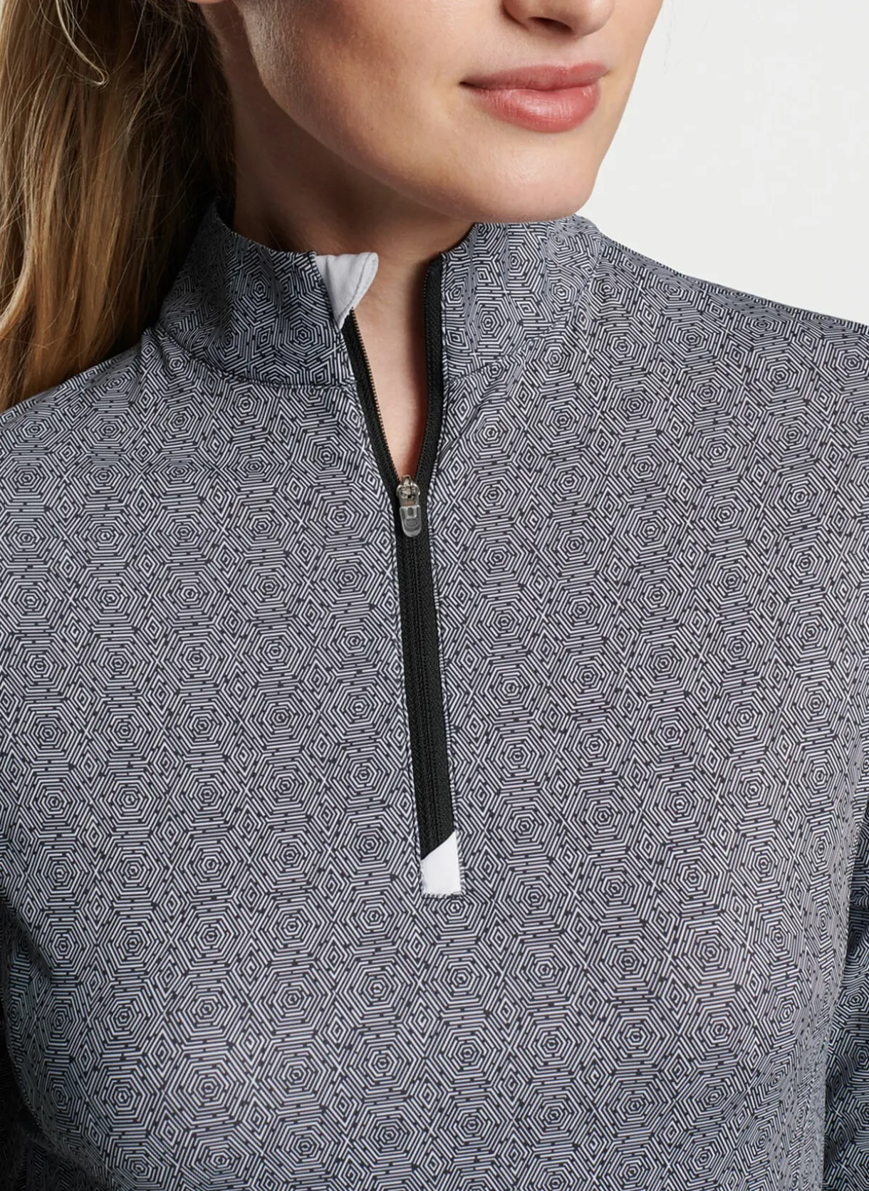 Hexagons Print Sun Shirt