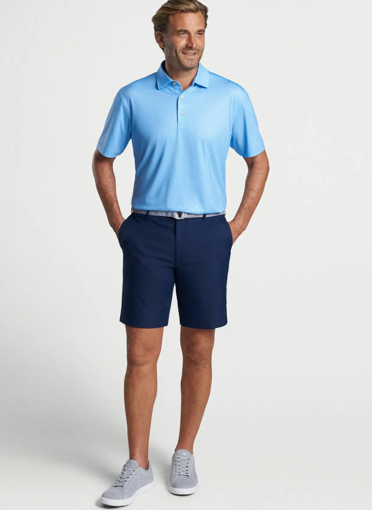 I'Ll Have It Neat Performance Jersey Polo