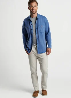 Lava Wash Fleece Knit Shirt Jacket