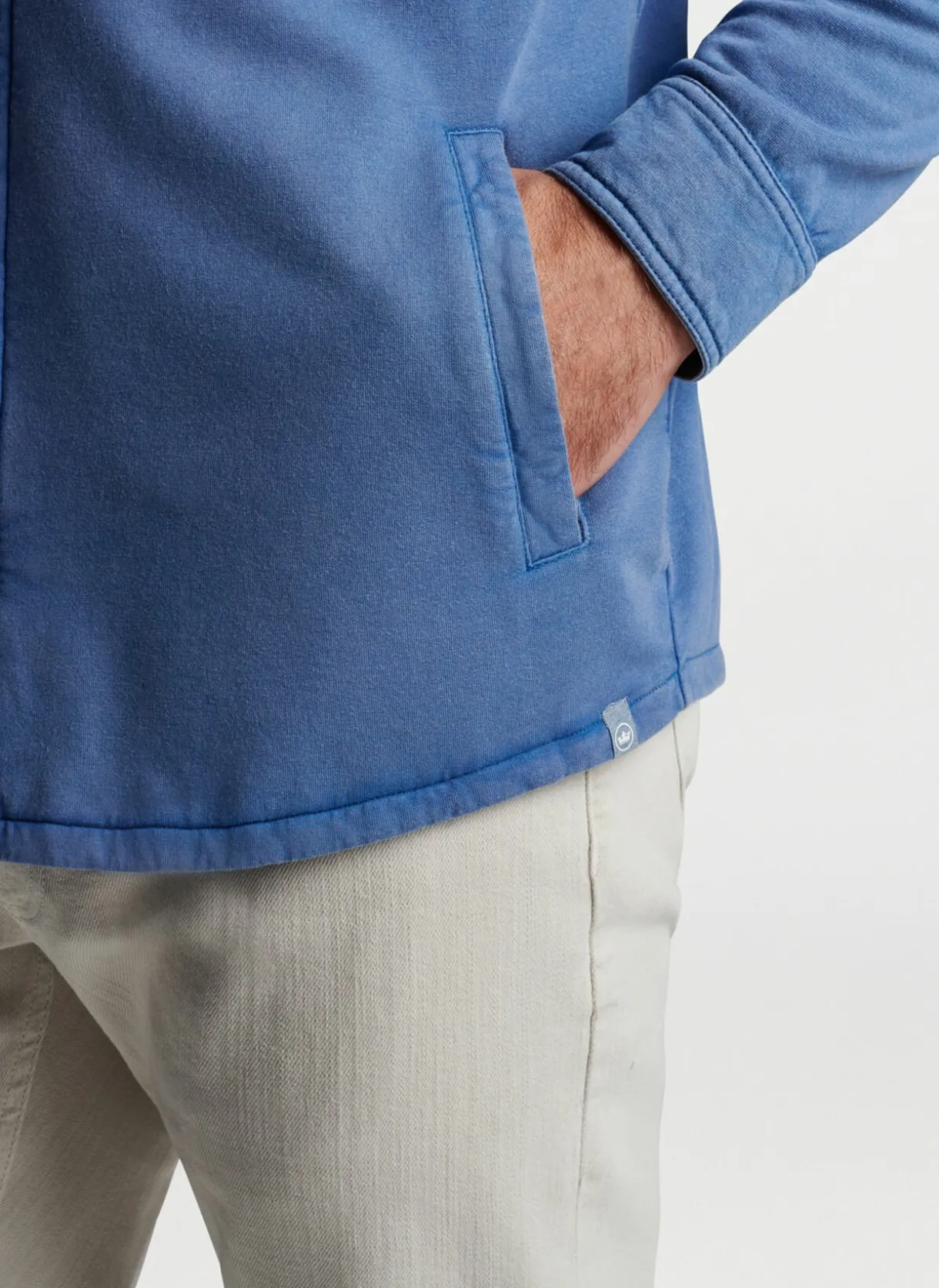 Lava Wash Fleece Knit Shirt Jacket