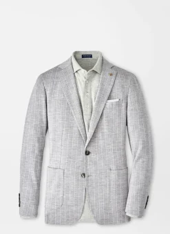 Melton Knit Pinstripe Soft Jacket