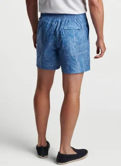 Patchwork Tile Swim Trunk