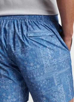 Patchwork Tile Swim Trunk