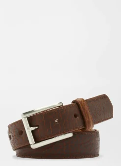 Pebble Bison Belt