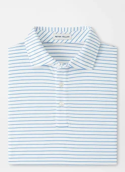 Pilot Mill Cedar Stripe Short-Sleeve Polo
