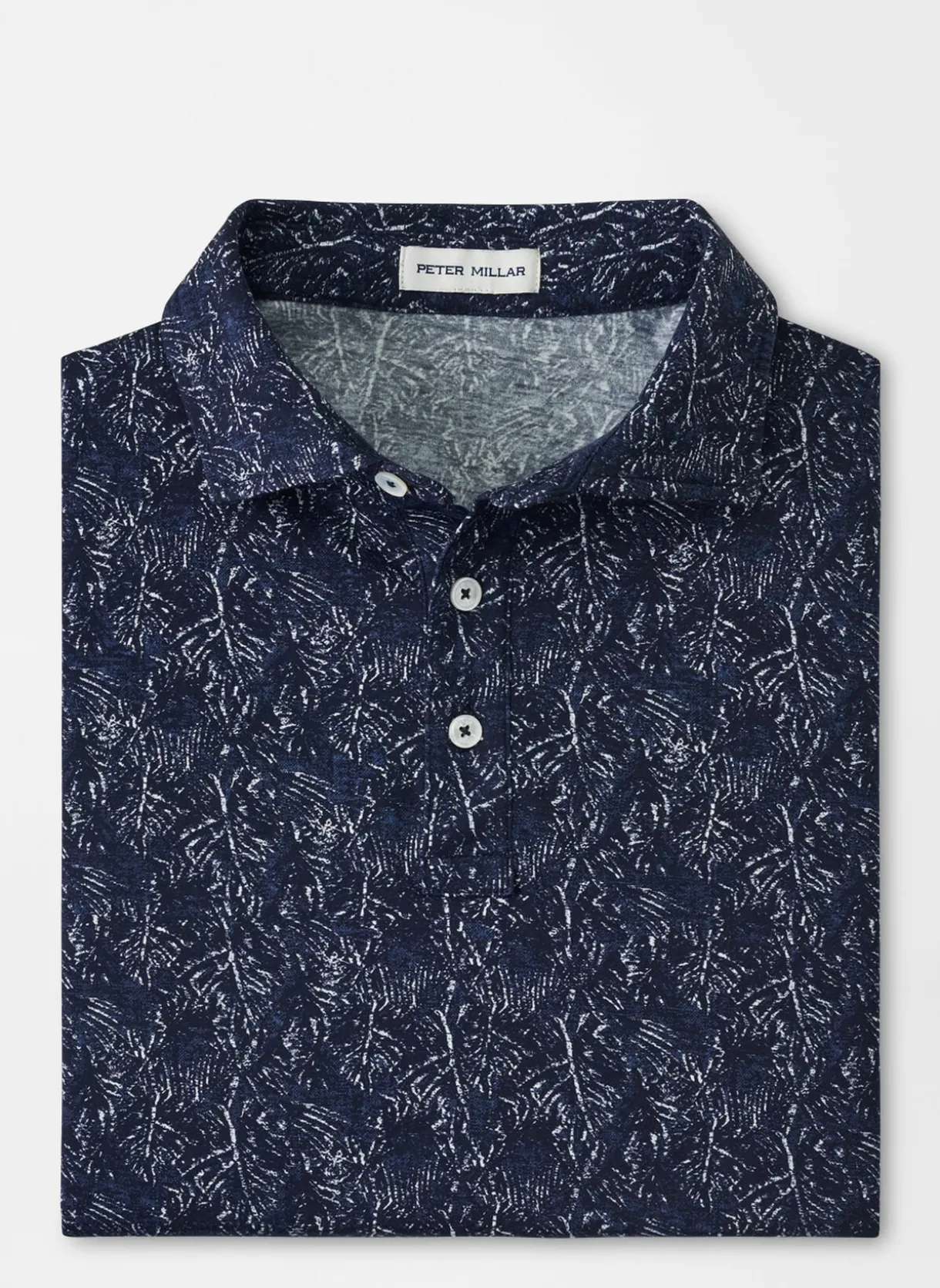 Pilot Mill Indigo Palms Short-Sleeve Polo