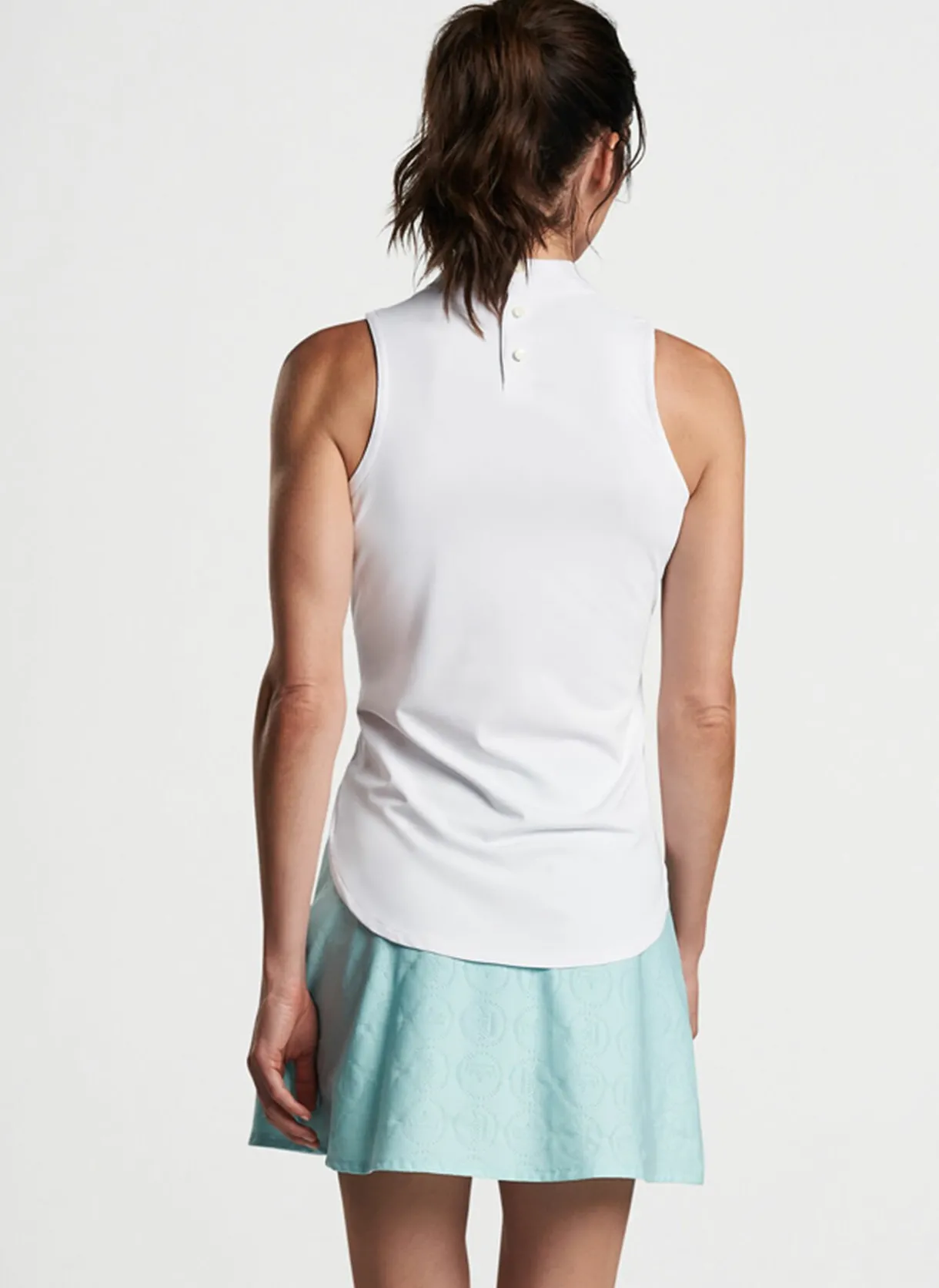 Scottie Sleeveless Mock Neck Shell