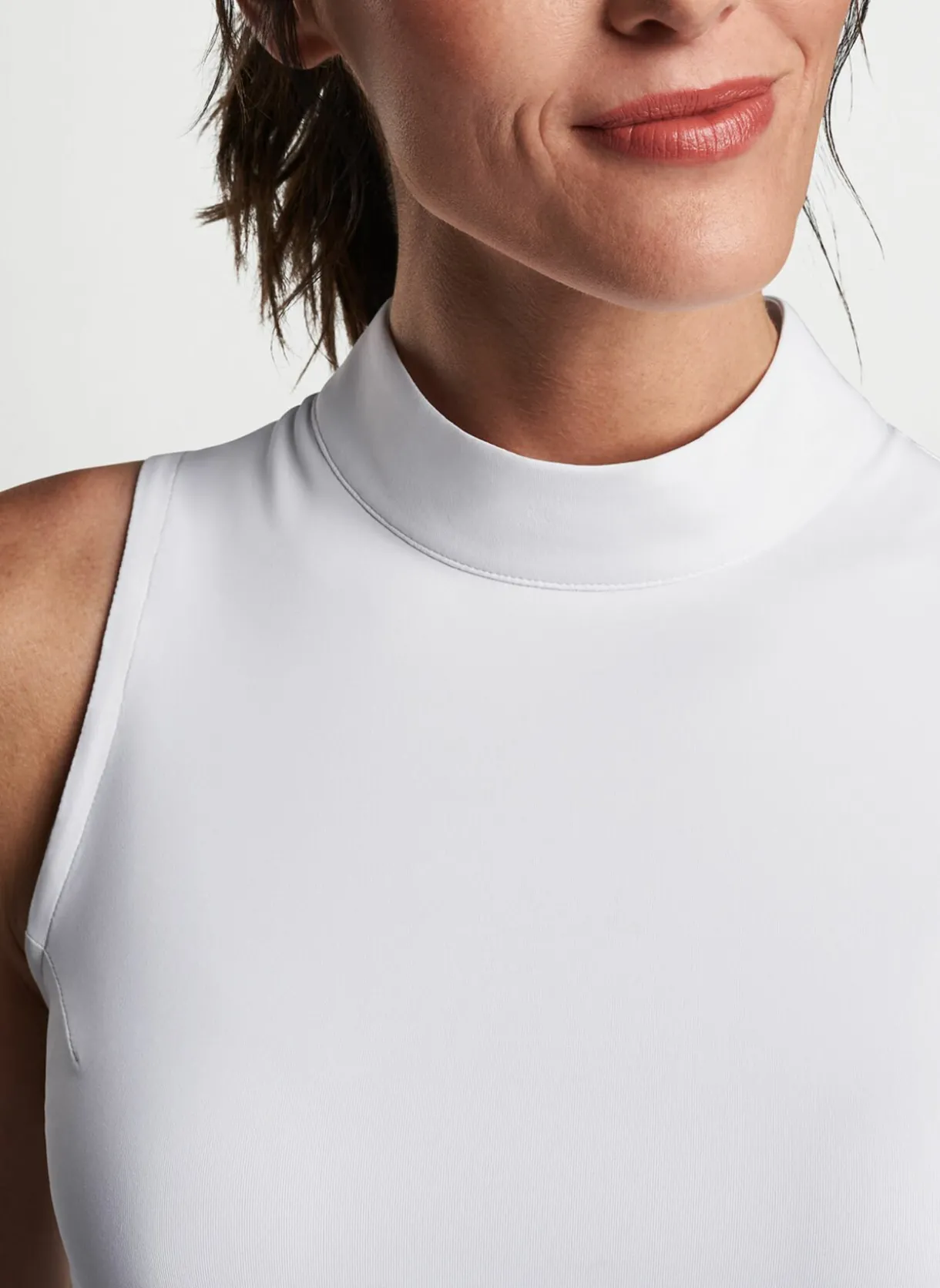 Scottie Sleeveless Mock Neck Shell