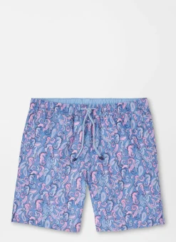 Seahorse Paisley Swim Trunk