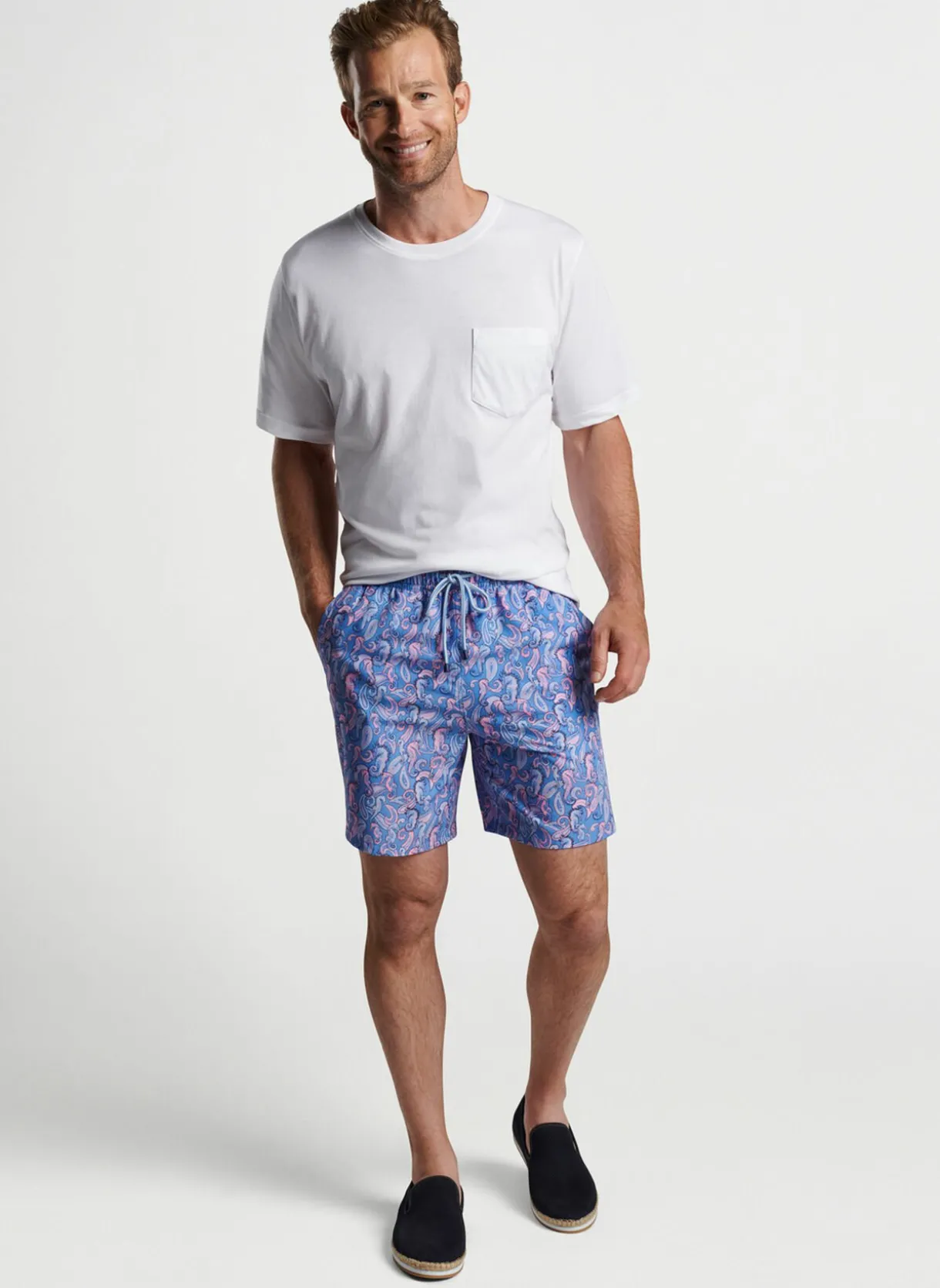 Seahorse Paisley Swim Trunk