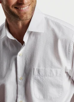 Seaward Seersucker Cotton Sport Shirt