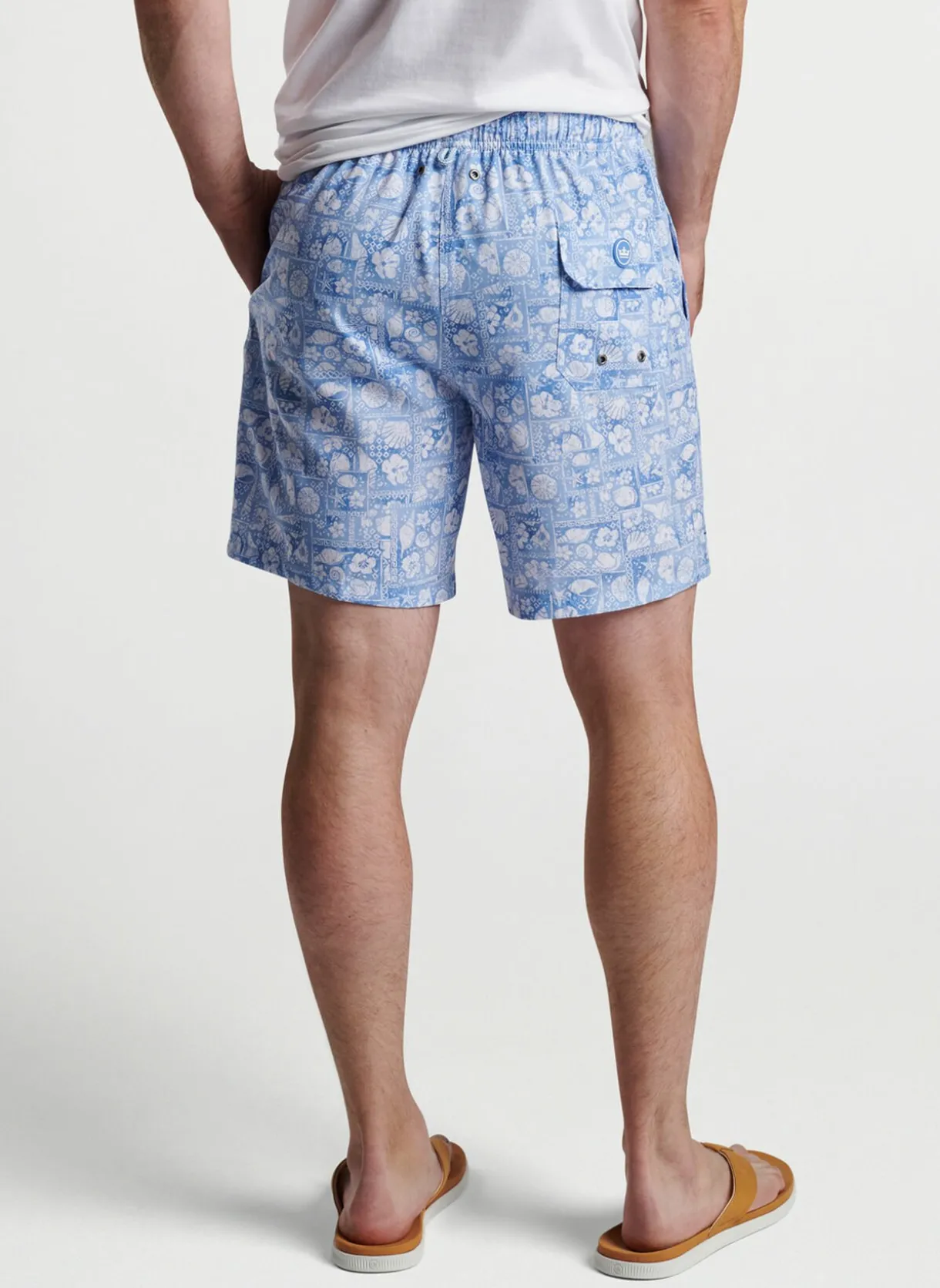 Shell Patchwork Swim Trunk