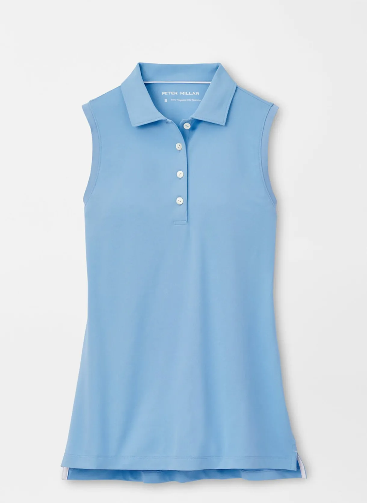Sleeveless Banded Button Polo