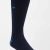 Solid Rib Crew Sock