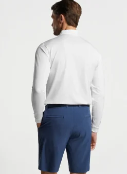 Solid Stretch Jersey Long Sleeve Polo