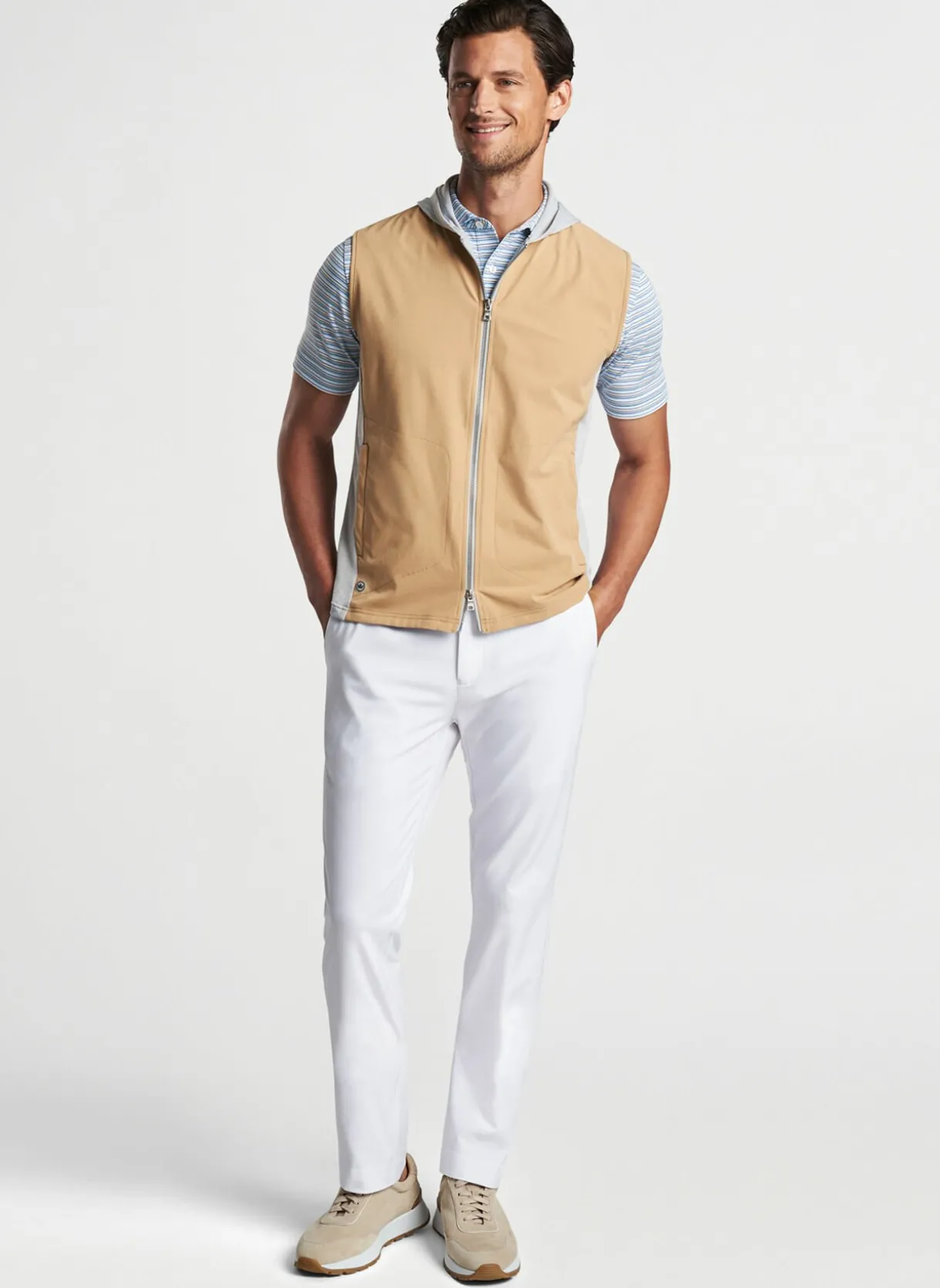 Solstice Performance Hybrid Full-Zip Hoodie Vest