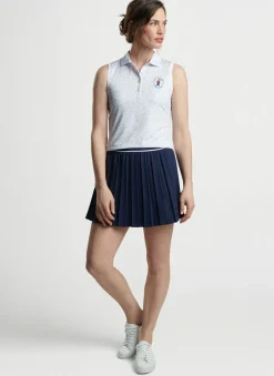 124Th U.S. Open Women'S Sleeveless Button Polo