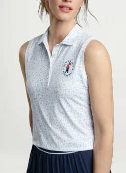 124Th U.S. Open Women'S Sleeveless Button Polo