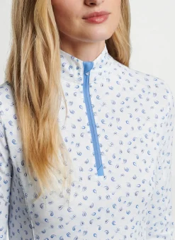 Tossed Paisley Print Long-Sleeve Sun Shirt
