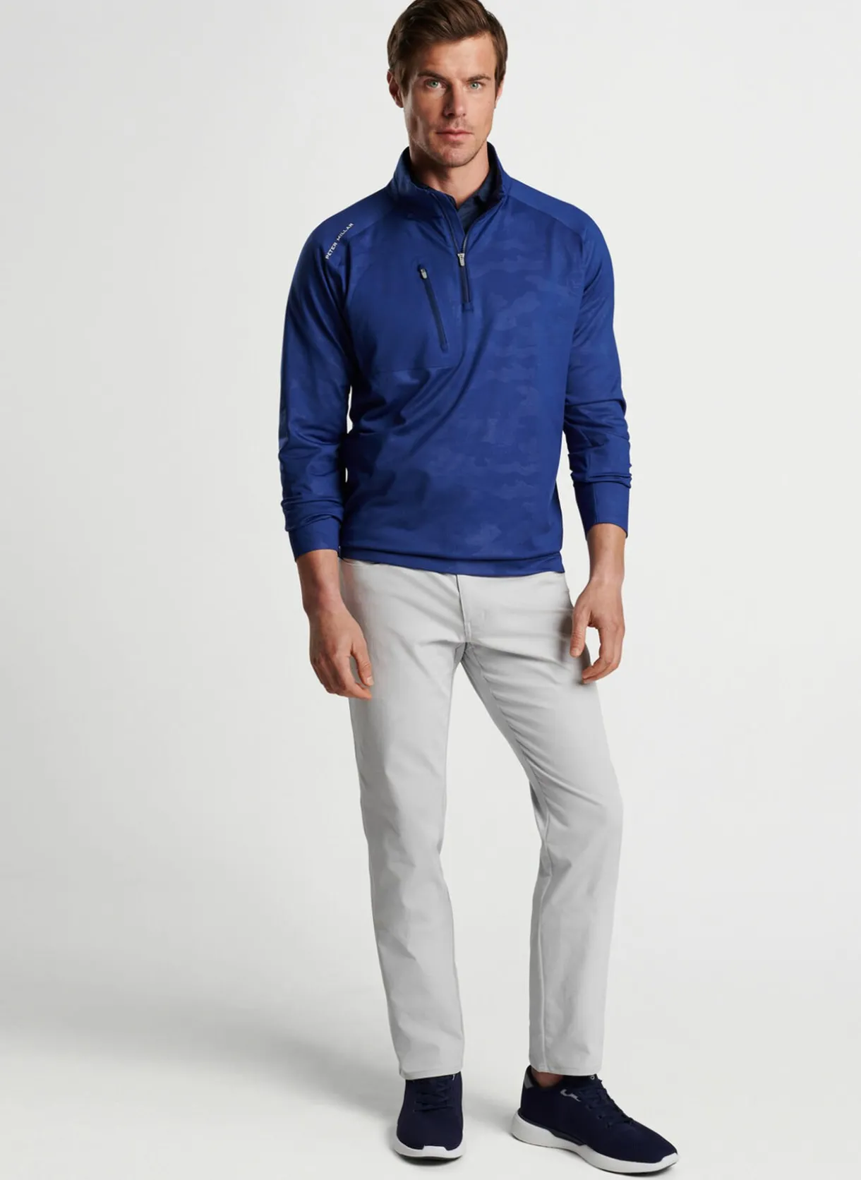 Verge Logo Camo Performance Quarter-Zip