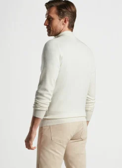 Voyager Cashmere-Silk Saddle Shoulder Quarter-Zip
